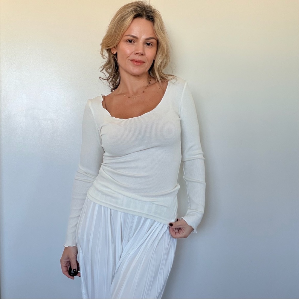 Almina Concept Lettuce Cut Long Sleeve